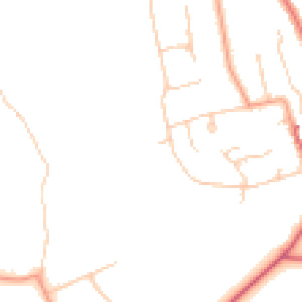 Daytime road noise heatmap for KT20 5BA