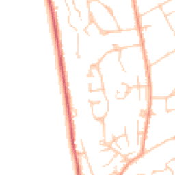 Daytime road noise heatmap for KT20 5BX