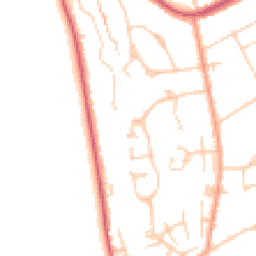 Daytime road noise heatmap for KT20 5BY
