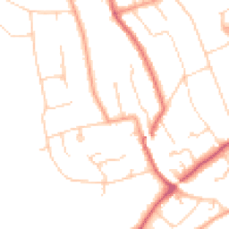 Daytime road noise heatmap for KT20 5DD