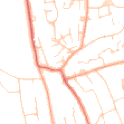 Daytime road noise heatmap for KT20 5HX