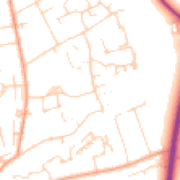 Daytime road noise heatmap for KT20 5LT