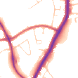 Daytime road noise heatmap for KT20 5LZ