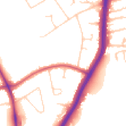 Daytime road noise heatmap for KT20 5NJ