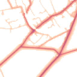 Daytime road noise heatmap for KT20 5QY