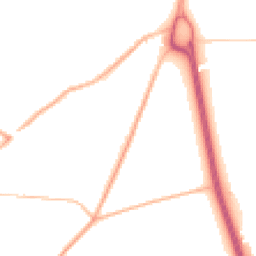 Night-time road noise heatmap for KT20 5SA