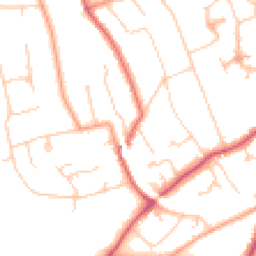 Daytime road noise heatmap for KT20 5SP