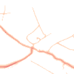 Daytime road noise heatmap for KT20 6AE