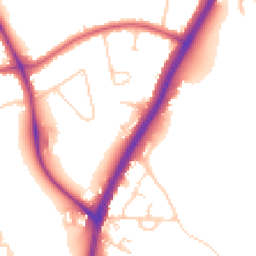 Daytime road noise heatmap for KT20 6AF