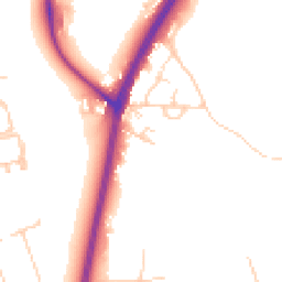 Daytime road noise heatmap for KT20 6BS