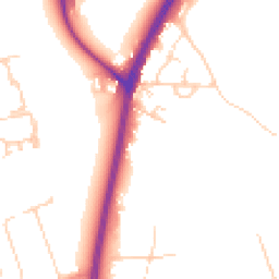 Daytime road noise heatmap for KT20 6BW