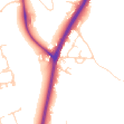 Daytime road noise heatmap for KT20 6BZ