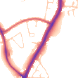 Daytime road noise heatmap for KT20 6DN