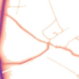 Daytime road noise heatmap for KT20 6EB