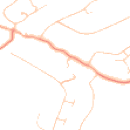 Daytime road noise heatmap for KT20 6HR