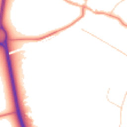 Daytime road noise heatmap for KT20 6PL