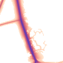 Daytime road noise heatmap for KT20 6QF