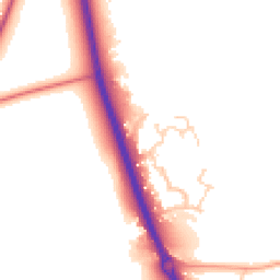 Daytime road noise heatmap for KT20 6QH