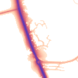 Daytime road noise heatmap for KT20 6QL