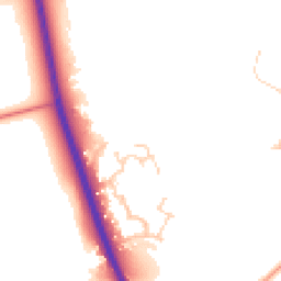 Daytime road noise heatmap for KT20 6QW