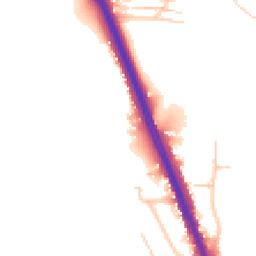 Daytime road noise heatmap for KT20 6RX