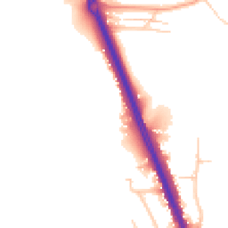 Daytime road noise heatmap for KT20 6SD