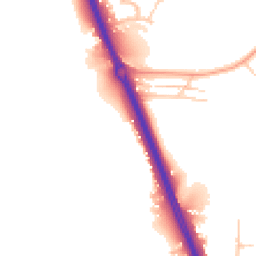 Daytime road noise heatmap for KT20 6SF