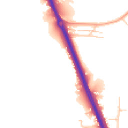 Daytime road noise heatmap for KT20 6SJ