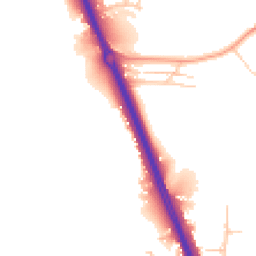 Daytime road noise heatmap for KT20 6SL