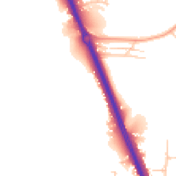 Daytime road noise heatmap for KT20 6SQ