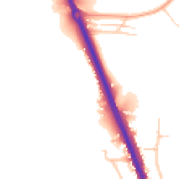 Daytime road noise heatmap for KT20 6SS