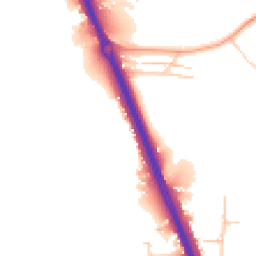 Daytime road noise heatmap for KT20 6SW