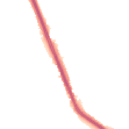 Night-time road noise heatmap for KT20 6SX