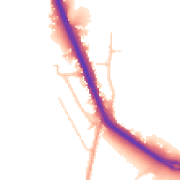 Daytime road noise heatmap for KT20 6SY