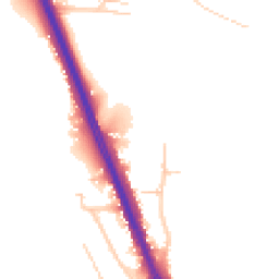 Daytime road noise heatmap for KT20 6TB