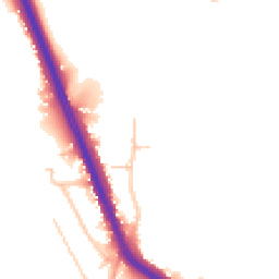 Daytime road noise heatmap for KT20 6TP