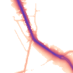 Daytime road noise heatmap for KT20 6UB