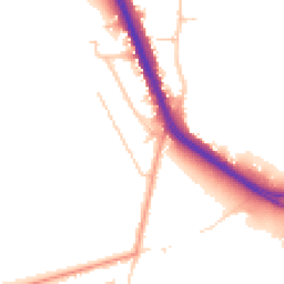 Daytime road noise heatmap for KT20 7AA