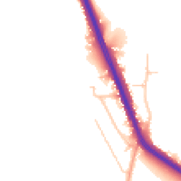 Daytime road noise heatmap for KT20 7AD