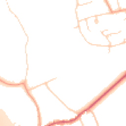 Daytime road noise heatmap for KT20 7AE