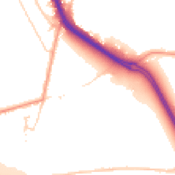 Daytime road noise heatmap for KT20 7AJ
