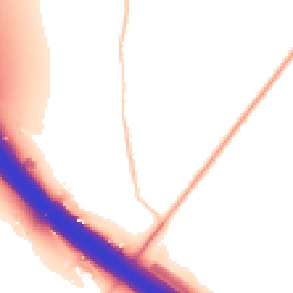 Night-time road noise heatmap for KT20 7QR
