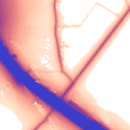 Daytime road noise heatmap for KT20 7RD