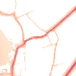 Daytime road noise heatmap for KT20 7RR