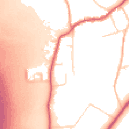 Daytime road noise heatmap for KT20 7SR