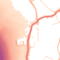 Daytime road noise heatmap for KT20 7ST