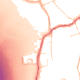 Daytime road noise heatmap for KT20 7SU