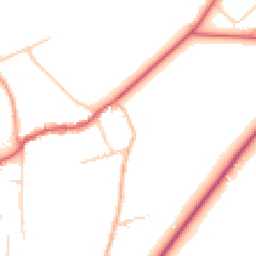 Daytime road noise heatmap for KT20 7TG