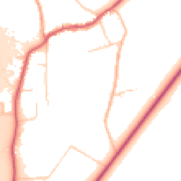 Daytime road noise heatmap for KT20 7TU