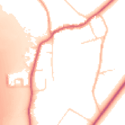Daytime road noise heatmap for KT20 7TX